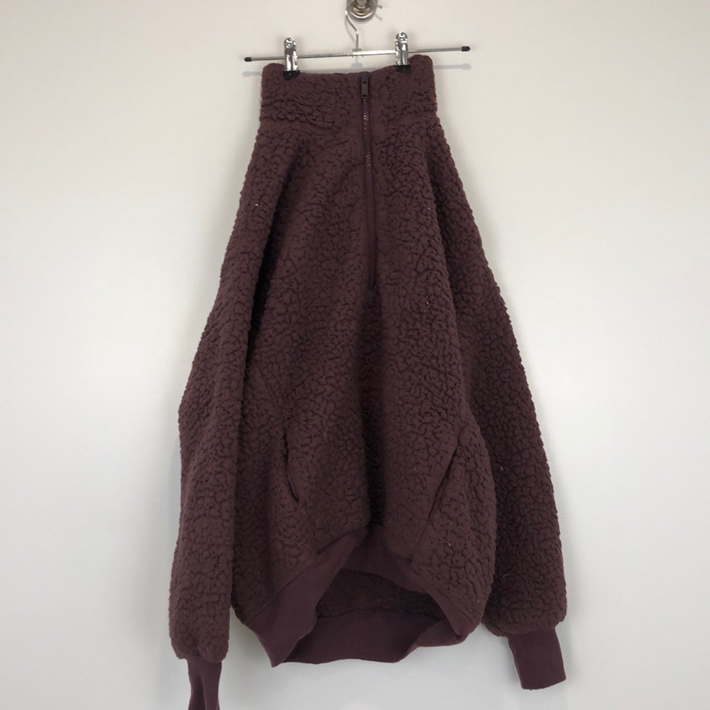 express sherpa women’s hoodie XS purple fur